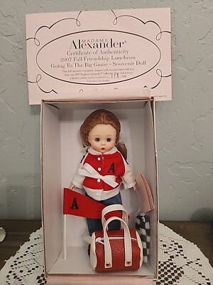Madame Alexander Going To The Big Game 2007 Fall Frienship Luncheon NIB 8''