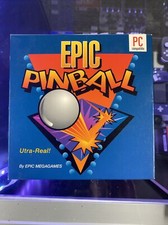 Epic Pinball 1993 MS-DOS 3 1/2" Floppy PC Ultra-Real Epic MegaGames Mint