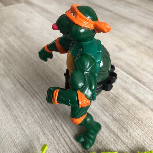 Vintage TMNT Ninja Turtles Figure Rock N Roll Wacky Action Michaelangelo 1989 - Picture 5 of 8