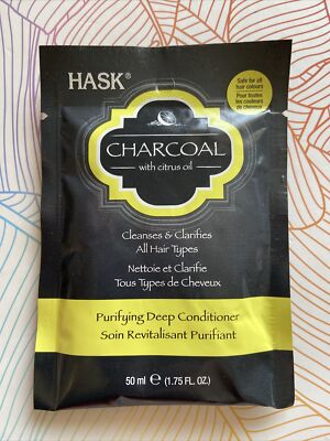 Hask Charcoal with Citrus Oil Purifying Deep Hair Conditioner Sachet 50ml Neu