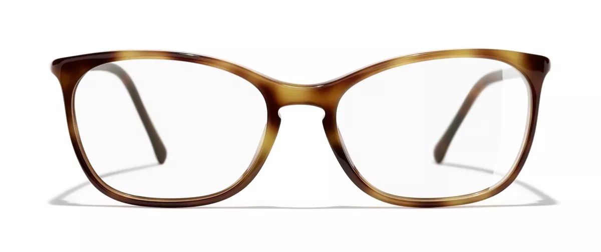 CHANEL WOMEN RECTANGLE EYEGLASSES FRAME 3281 c. 1295 TORTOISE