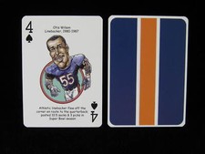Otis Wilson Chicago Bears "4 of Spades" Hero Decks Playing Card