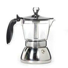 Italian Moka Coffee Pot 4/6 Cups Visible Moka Pot 4/6 Cups Coffee Machine Gift