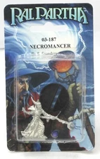 Ral Partha 03-187 Necromancer (Player Characters) Crucible Wizard Mage Miniature