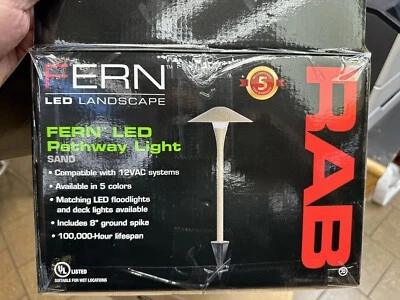 RAB FERN LED PATHWAY PAGODA 1 TIER LIGHTS 12 VOLT SAND COLOR LL1LED6LVYYD-2700k