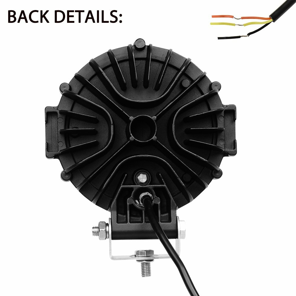 Pair 7inch Round LED Work Lights Hi/Lo Beam Driving Lamps Offroad Truck - Foto 6