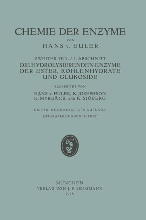Hans V. Euler (u. A.) | Die Hydrolisierenden Enzyme Der Ester,