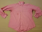 Mens Brooks Brothers Dress Shirt L Large Pink Button Cotton