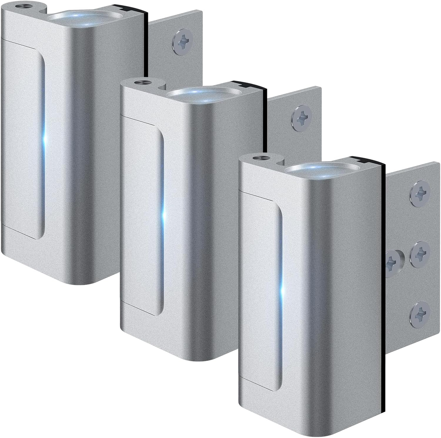 3 Pack Heavy Duty Home Security Door Lock for Inward Swinging Doors 800 Lbs Strength