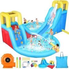 Inflatable Waterslide Park Turn Your Backyard Into Your Own Personal Water Park~