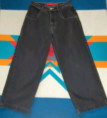 Vintage JNCO Jeans 32x27 Flaming Tiger Embroidered USA Wide Vintage JNCO Jeans 32x27 Flaming Tiger Embroidered USA Wide
