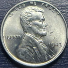1943 Lincoln Steel Cent BU Brilliant Uncirculated Lot 22 of 25