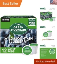 72 Count Light Roast Wild Mountain Blueberry K-Cup Pods - Caffeinated Flavor