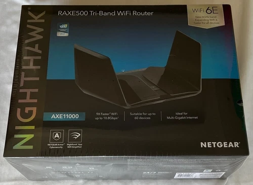 NEW SEALED NETGEAR Nighthawk RAXE500 Tri-Band WiFi 6E Wireless Router AXE11000