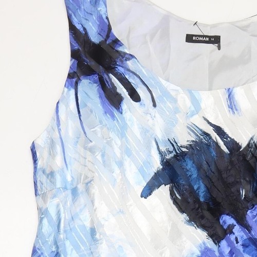 Komarov Womens Midi Multicoloured Floral Dress M - Picture 6 of 12
