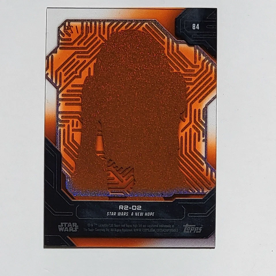 2024 Topps Star Wars High Tek R2-D2 #84 2/25 Laser Orange - Image 3 of 3
