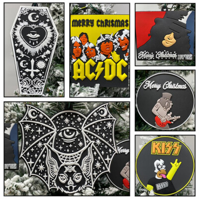 AC/DC Highway to Hell  Christmas Ornament 6 Piece Set - Brand New