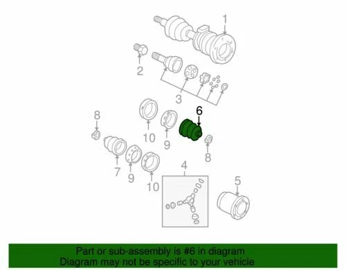 Bota exterior genuina GM 1985-1996 Chevrolet GMC Oldsmobile Bravada Blazer 26028006 Foto 2 de 2
