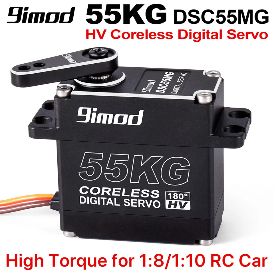 9imod 55kg Waterproof Magnetic Sensor Metal Digital Servo for 1/8 1/10 RC Cars