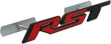 1Pcs New Front Grille RST Logo Emblems Car Truck Badges for Silverado Red/Black