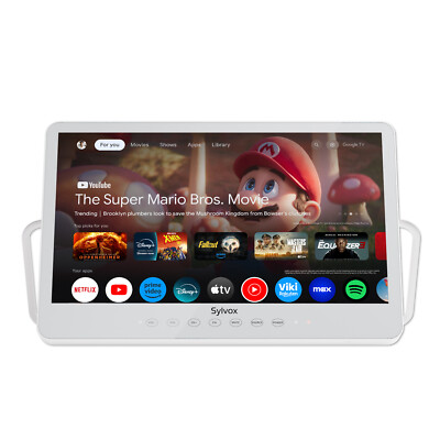 15.6'' Portable Googe TV 12 Volt Television 10000mAH Battery Powered Waterproof