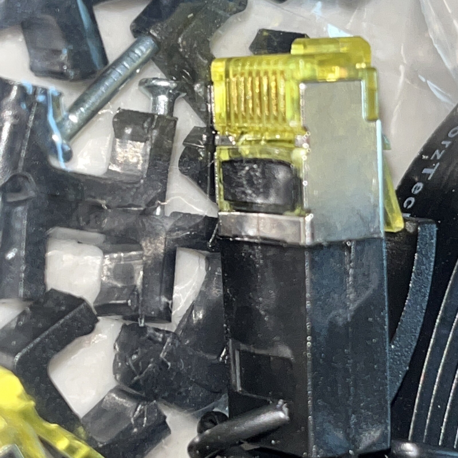 Flat Cat6 Ethernet Patch Black Cable 30 FT  NEW WITH 10 CONNECTORS