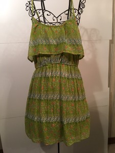 orange floral summer dress