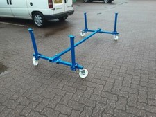 Car dolly chassis mover paint shop adjustable length height long leg 70cm high