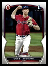Garrett Baumann 2023 1st Bowman Draft ROOKIE CARD #BD-172 Atlanta Braves