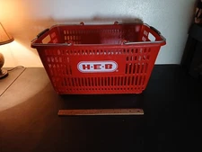 Authentic Full Size H-E-B Grocery Basket 19"x14"x9"