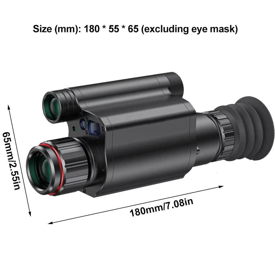 Wifi Night Vision Rifle Scope IR 940nm 3.5X Zoom Scope With Ballistic Calculator - Image 4 of 4