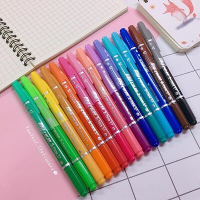 My Color 2-Tone 15 Pens 30 Colors Decorating 0.7mm & 0.3mm Dong-A Twinliner