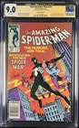 🕸AMAZING SPIDER-MAN #252 CGC 9.0*MARVEL 1984*JSA SIGNED BY STAN LEE*NEWSSTAND*