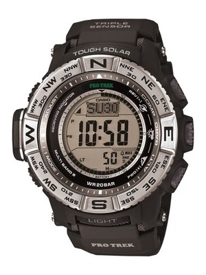 Casio Pro Trek PRW-3500-1CR Tough Solar Atomic Triple Sensor Watch