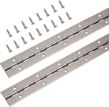 Stainless Steel Continuous Piano Hinge 2pcs Heavy Duty 24 Inch Polished For Cabi Stainless Steel Continuous Piano Hinge 2pcs Heavy Duty 24 Inch Polished For Cabi