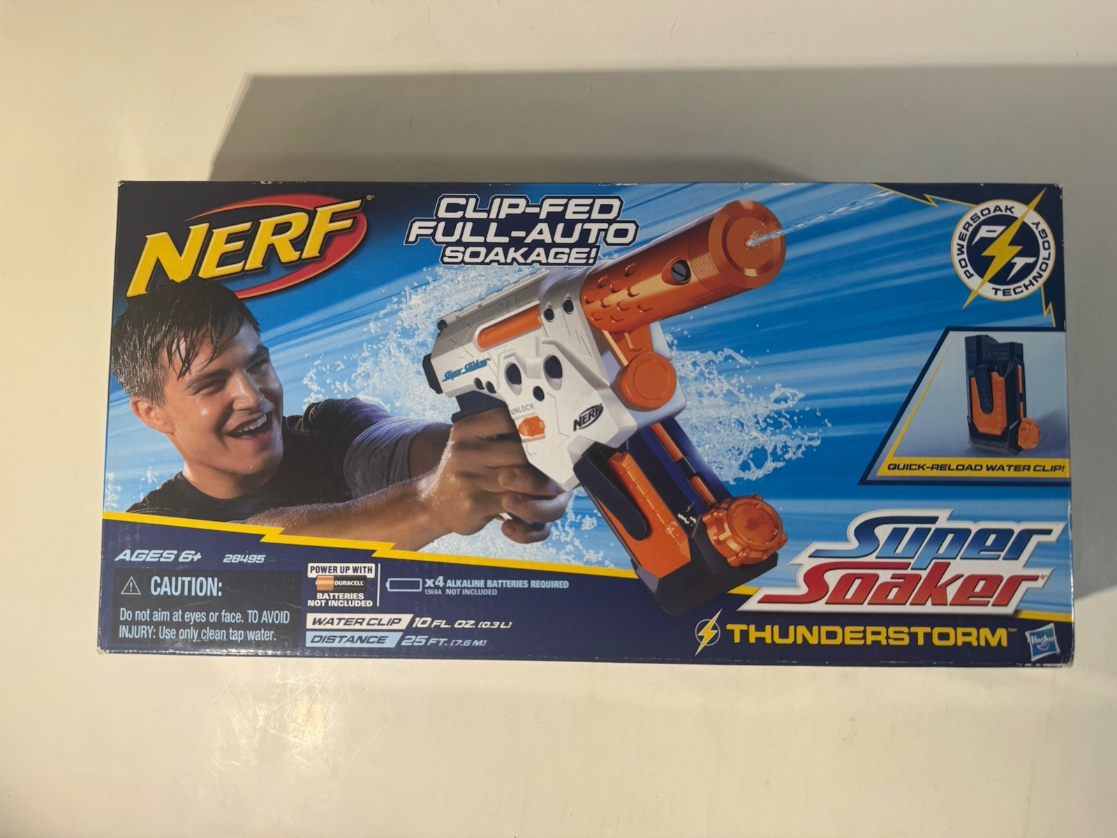 Nerf Super Soaker 2012 Thunderstorm Motorizado Water Blaster con Clip de Agua Nuevo