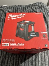 New In Box Milwaukee 2792-20 M18 Bluetooth Jobsite Radio Charger USB 18V AC/DC