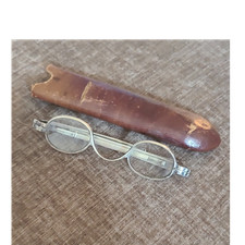Oval Wire Rim Silver Metal Victorian Eyeglass...