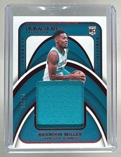 Brandon Miller 2023 Panini Immaculate #SM-MIL Red Standout Patch RC 13/25