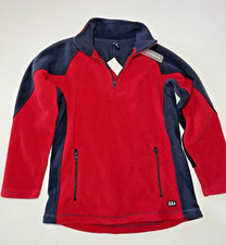 NWT Vintage Gap ProFleece Quarter zip Kids Large 10 Red and Navy 2002 Holiday