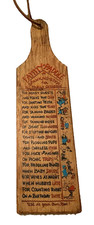 Vtg Wooden Fanny Spanking Paddle Novelty Kitsch Family Mother’s Day