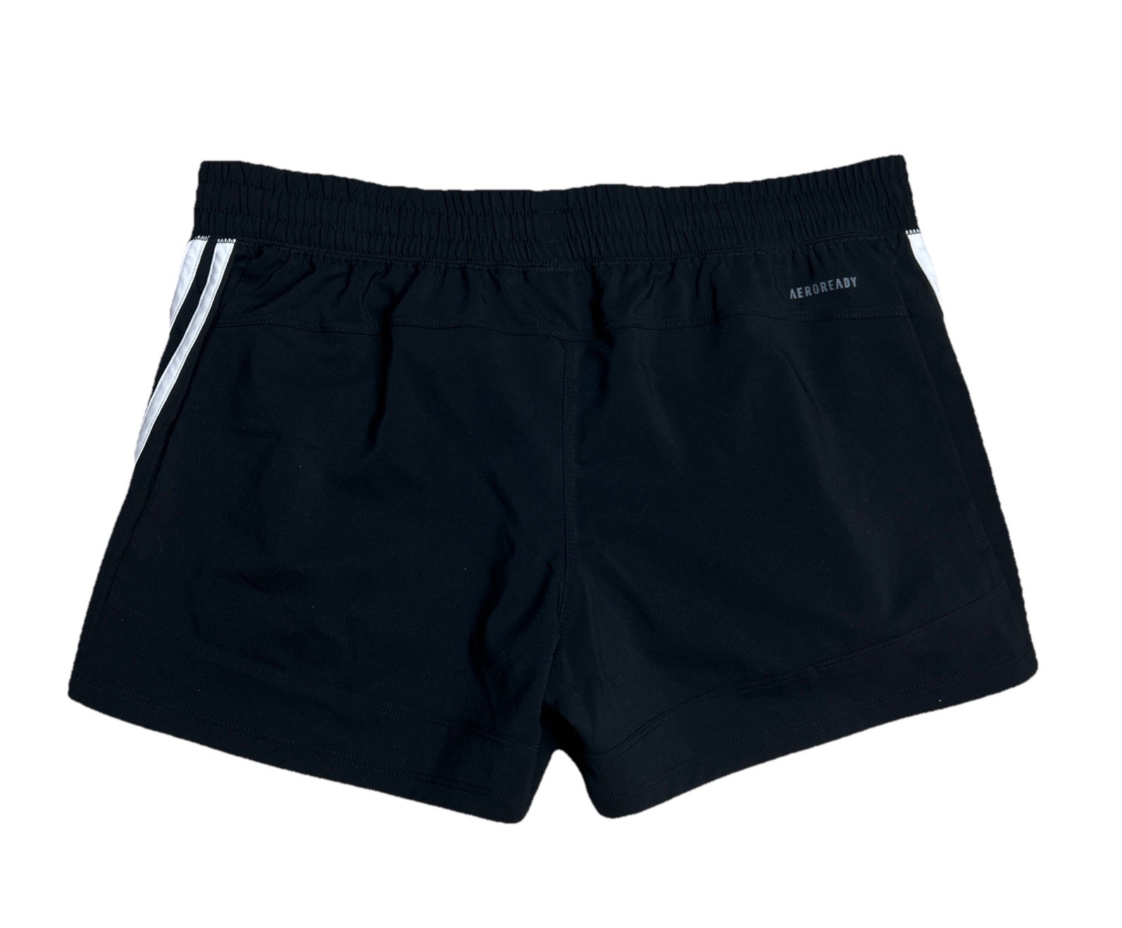 Adidas Women's Pacer 3 Woven Shorts Aeroready, M, Black with White Stripes thumbnail 2