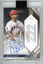 Albert Pujols 2022 Luminaries Home Run Kings Black Autograph Card #HRK-ALP 1/1