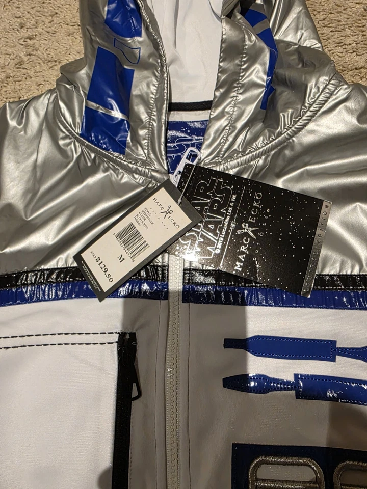 Marc Ecko Star Wars R2-D2 Zip Up Hoodie Jacket Size Medium NWT - Image 2 of 4