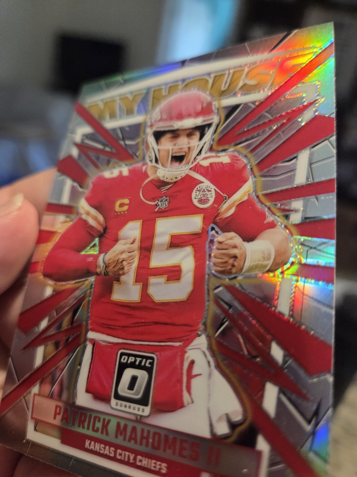 2023 🔥 PATRICK MAHOMES 💥 REFRACTOR 🌈  UD NFL POP 🎉 KC CHIEFS NON auto Card view 13