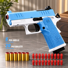 Shell Ejection Toy Pistol Continuous Firing Blaster Kids Outdoor Shooting Game