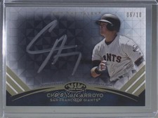 2018 Topps Tier One Talent Silver Ink 6/10 Christian Arroyo #TTA-CA Auto 0g4