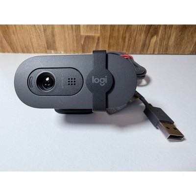 Logitech Brio 100 Full HD 1080p USB Webcam Built-In Mic Tested Working
