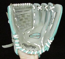 Rawlings 11 Inch Youth Gray Leather BASEBALL GLOVE WPL11GM Right Hand Thrower