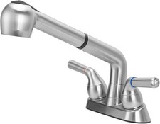 Utility Sink Faucet with Sprayer Laundry Room Faucet with Pull Out Sprayer for
